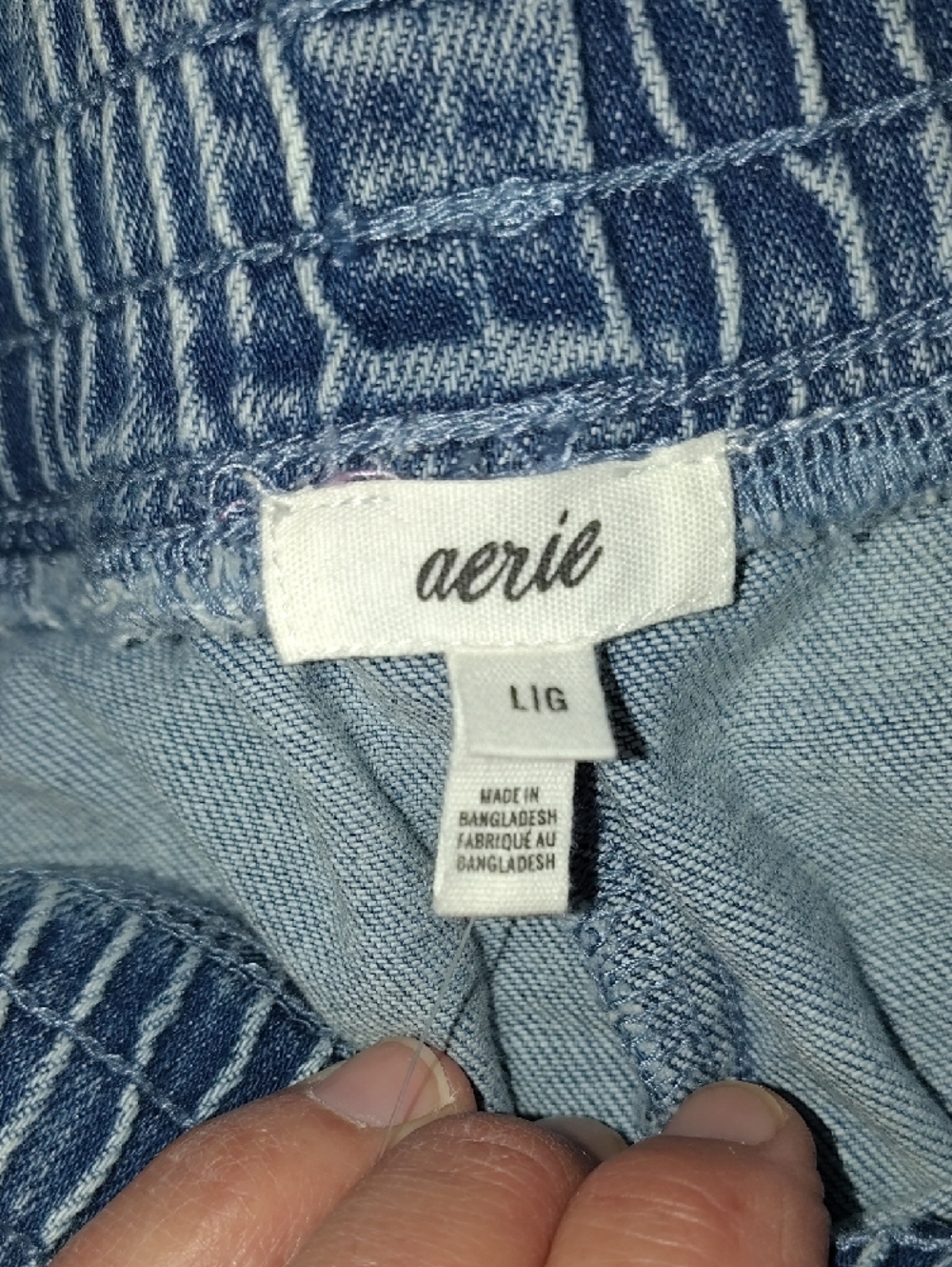 NWT's aerie Board Walk Denim Shorts-size Large - Picture 6 of 8